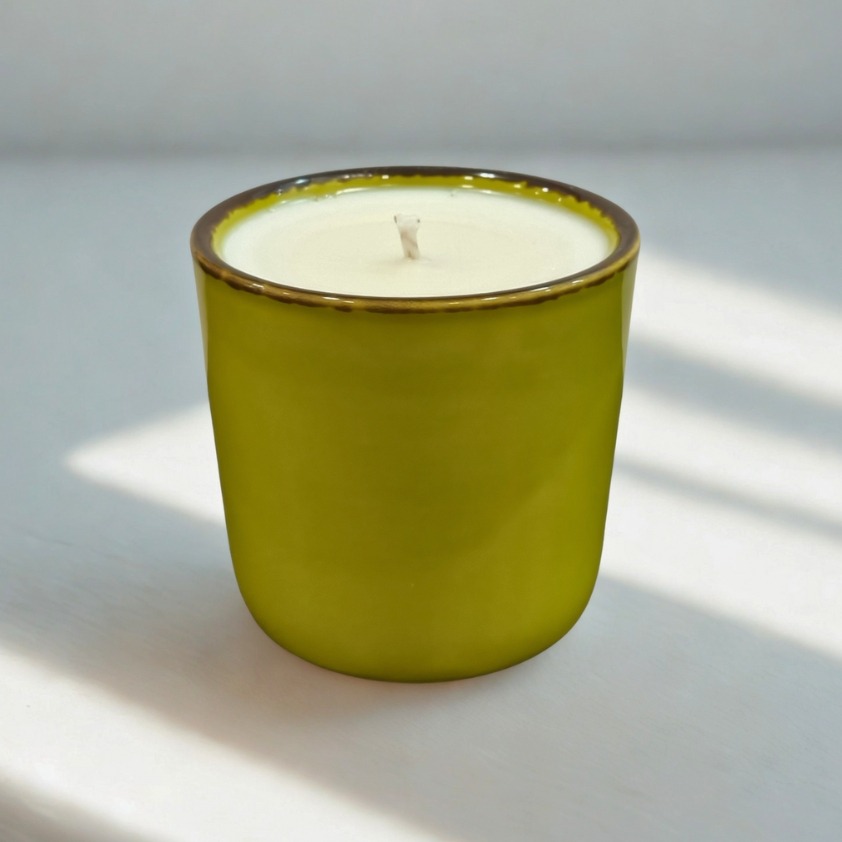 Vela aromática Citronela, Geranio y Limón Suculenta Verde - Imagen 2